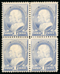 Stamp of United States » 1879-93 Bank Notes Issue -American Bank Note 1887, Franklin, 1c ultramarine, mint with original gum