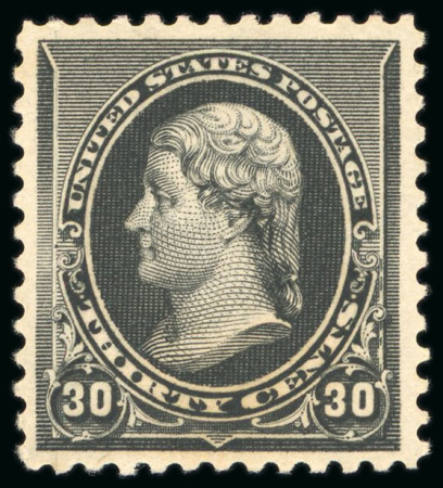 Stamp of United States » 1879-93 Bank Notes Issue -American Bank Note 1890, Jefferson, 30c black, mint with original gum,