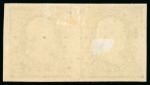 Stamp of United States » 1879-93 Bank Notes Issue -American Bank Note 1890, Jefferson, 30c black, mint with original gum, imperforate pair