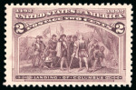 Stamp of United States » 1893 Columbus Issue 1893, Columbian Exposition, 2c brown violet, mint n.h,