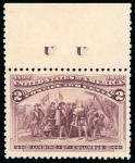 Stamp of United States » 1893 Columbus Issue 1893, Columbian Exposition, 2c brown violet, mint n.h,