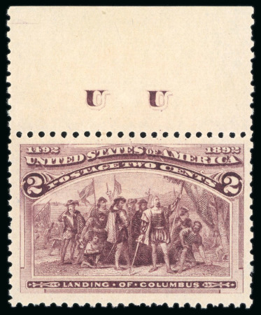 Stamp of United States » 1893 Columbus Issue 1893, Columbian Exposition, 2c brown violet, mint n.h,