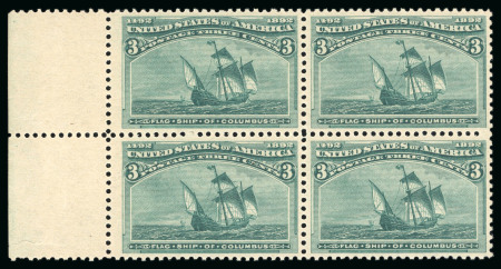 Stamp of United States » 1893 Columbus Issue 1893, Columbian Exposition, 3c green, mint with full