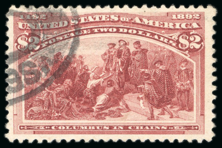 Stamp of United States » 1893 Columbus Issue 1893, Columbian Exposition, $2 brown-red, beautifully