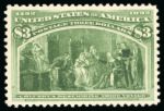 Stamp of United States » 1893 Columbus Issue 1893, Columbian Exposition, $3 yellow-green, unused