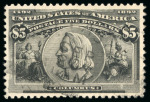 Stamp of United States » 1893 Columbus Issue 1893, Columbian Exposition, $5 black, lovely centering