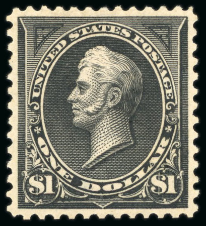 Stamp of United States » 1894-98 Bureau Issues 1895, Perry, $1 black type II, mint with original gum,