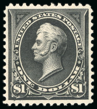 Stamp of United States » 1894-98 Bureau Issues 1895, Perry, $1 black type II, mint with original gum,