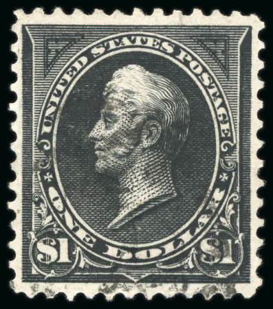 Stamp of United States » 1894-98 Bureau Issues 1895, Perry, $1 black type I, well centered giving