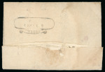 Stamp of Malta 1827 (Feb 15) entire sent to Cefalonia with scarce "MALTA * P PAID" straight-line hs