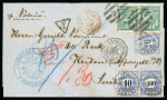 Stamp of Uruguay 1879 (Apr 28) entire to Switzerland franked 1877-79