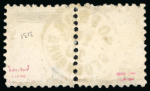 Stamp of Hungary 1871-1872, Lot of eleven first issue items, nine lithographed