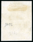 Stamp of Spain 1853, 3cu golden bronze used