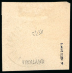 Stamp of Finland 1856-1930, Selection of seven stamp including 1856 10k rose