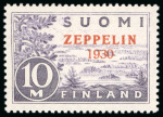 Stamp of Finland 1856-1930, Selection of seven stamp including 1856 10k rose