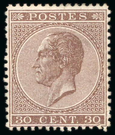 Stamp of Belgium 1865-1930, Mixed group incl. 1865-66 30c unused, etc.