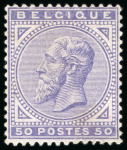 Stamp of Belgium 1865-1930, Mixed group incl. 1865-66 30c unused, etc.