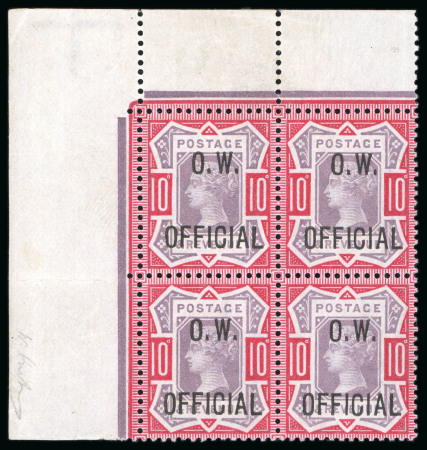 Stamp of Great Britain » Officials Office of Works: 1902 10d. dull purple and carmine