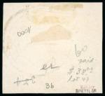 Stamp of German States » Baden 1851, 6kr black on yellow-green, superbly used on piece