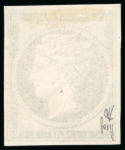 Stamp of Greece 1861, Paris Print 1L chocolate proof