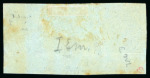 Stamp of Greece 1861, Paris Print 40L mauve on blue, unused right sheet