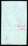 Stamp of Greece 1861, Paris Print 40L mauve on blue, unused bottom