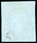Stamp of Greece 1861, Paris Print 40L mauve on blue, proof & used