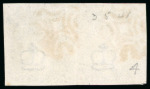 Stamp of Great Britain » 1840 1d Black and 1d Red plates 1a to 11 1840 1d. black, SJ-SK, Pl. 4, horizontal pair, large