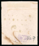 Stamp of Greece 1861, Paris Print 80L rose-carmine group of 3