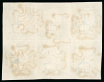 Stamp of Great Britain » 1840 2d Blue (ordered by plate number) 1840 2d. blue, RD-SF horizontal block of six, Pl. 2,