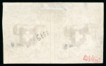 Stamp of Switzerland / Schweiz » Orts-Post und Poste Locale 1850, 2 1/2 Rp. schwarz/rot, waagrechtes Paar gestempelt