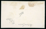 Stamp of Switzerland / Schweiz » Sitzende Helvetia Ungezähnt 1854, Münchner Druck, 3. Druckperiode, 5 Rp. braun, zwei Stücke auf Briefstück
