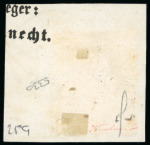 Stamp of Switzerland / Schweiz » Rayonmarken 1854-62, Berner Druck, 4. Druckperiode, 25 Rp. orange, auf briefstück