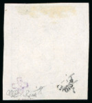 Stamp of Switzerland / Schweiz » Kantonalmarken » Zürich 1843, 6 Rp. mit sehr schwarzen quasi nicht sichtbaren waagrechten Untergrundlinien, ungebraucht