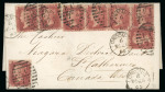 Stamp of Great Britain » 1854-70 Perforated Line Engraved 1868-1885, Collection study of the line engraved penny plates mint and used plus 81 covers