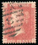 Stamp of Great Britain » 1854-70 Perforated Line Engraved 1868-1885, Collection study of the line engraved penny plates mint and used plus 81 covers