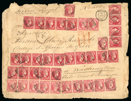 Stamp of Greece » Large Hermes Heads » 1868-69 Cleaned plates The Unique Largest Know Franking of all the Hermes Head Issues 