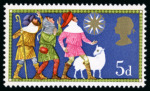Stamp of Great Britain » Queen Elizabeth II 1969 Christmas 5d missing light-blue 