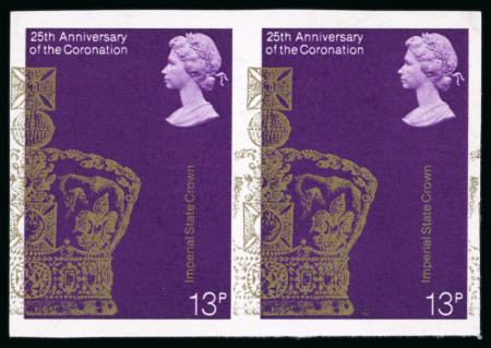 Stamp of Great Britain » Queen Elizabeth II 1978 25th Anniversary of Coronation 13p reddish-violet,