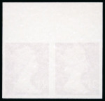 Stamp of Great Britain » Queen Elizabeth II 1991 Decimal Machin 24p chestnut mint n.h. imperforate horizontal top marginal pair