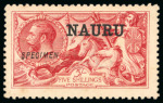 Stamp of Nauru 1916-23 1/2d to 1s mint set of 11 (3d with ink marks