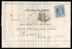 Stamp of France » Guerre de 1870-1871 1870, Circulaire La Nationale ayant circulé sur Le