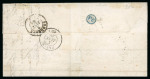 Stamp of France » Type Cérès de 1849-1850 1849, Lettre pour Bordeaux, affranchissement Cérès