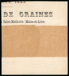 Stamp of France » Type Sage 1876-1900 1885, journal Cultures de Graines / Aux Rosiers-sur-Loire