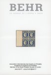 Stamp of France » Type Cérès de 1849-1850 1849, Bloc de 4 Cérès non dentelé 25 centimes bleu-noir