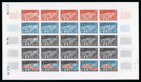 Stamp of Colonies françaises » TAAF 1963, 5 francs Archipel Crozet, Y&T n°20, feuille