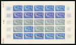 Stamp of Colonies françaises » TAAF 1966, 5 francs Grande baleine bleue, Y&T 22, étude