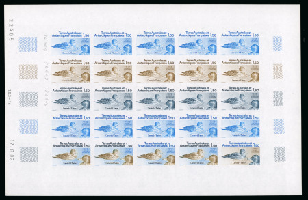 Stamp of Colonies françaises » TAAF 1982, 1 franc 50 Canards d'Eaton, Y&T n°97, feuille