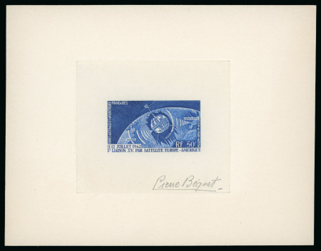 Stamp of Colonies françaises » TAAF 1963, Collection Y&T PA 6 Télécommunications spatiales