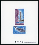 Stamp of Colonies françaises » TAAF 1966, Collection Y&T n°22 et PA 13, Grande baleine